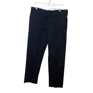 Dickies Mens Size 34x34 Black WP873 Slim Straight Work Pants